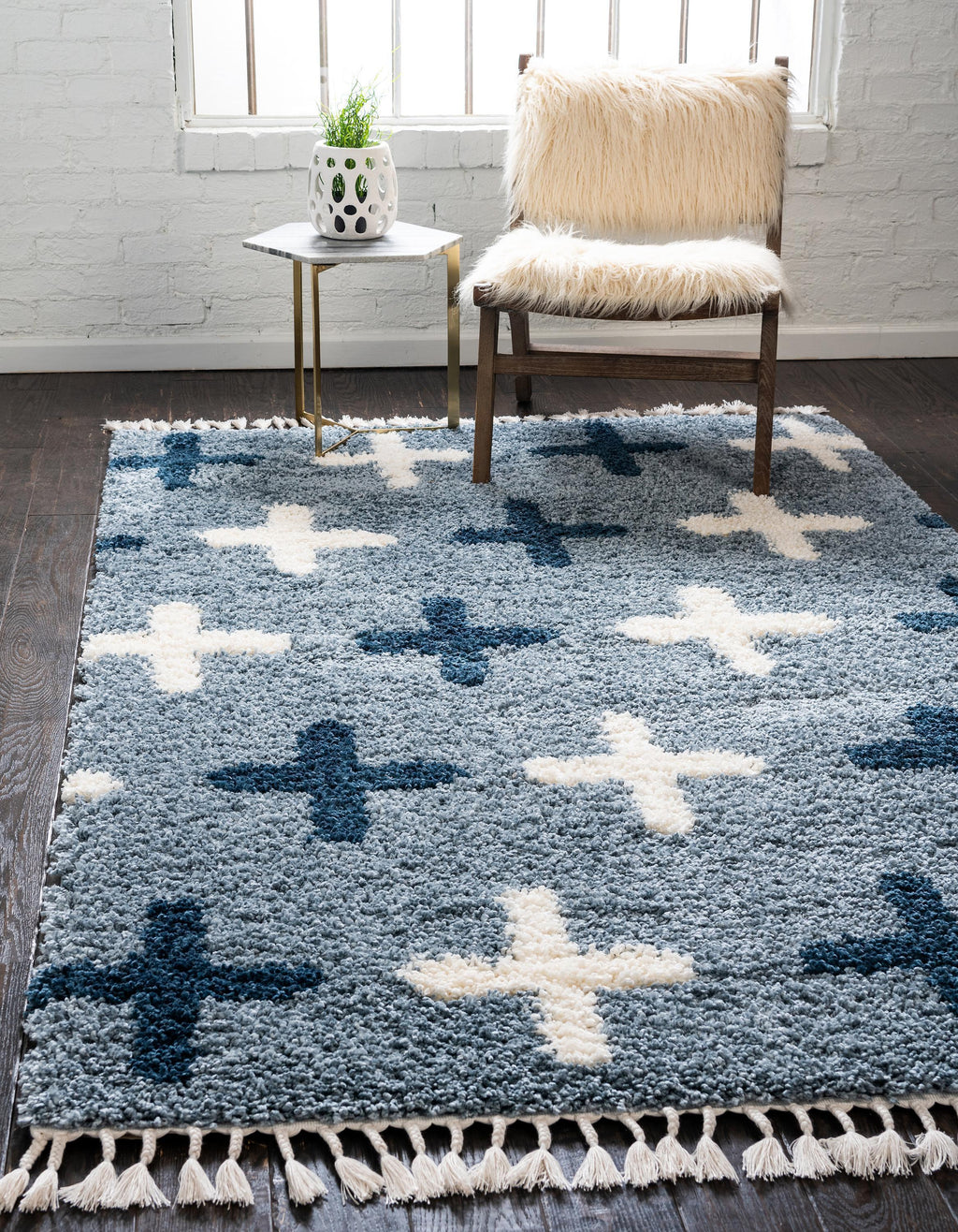 Coleman - Moderner Nordischer Shaggy-Teppich