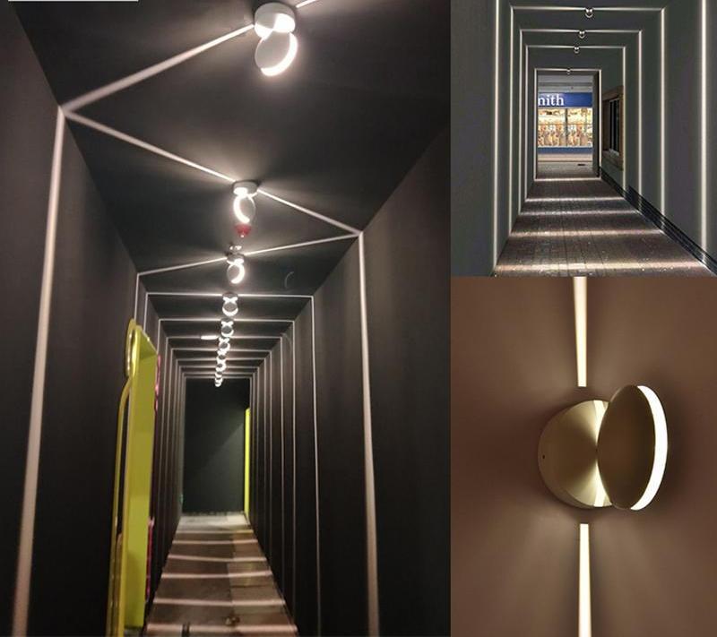 Runde Wandmontierte LED-Lampe
